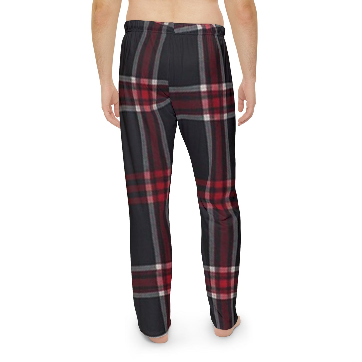 Men's Red & Black Plaid Pajama Pants — Cozy Flannel Lounge Sleepwear