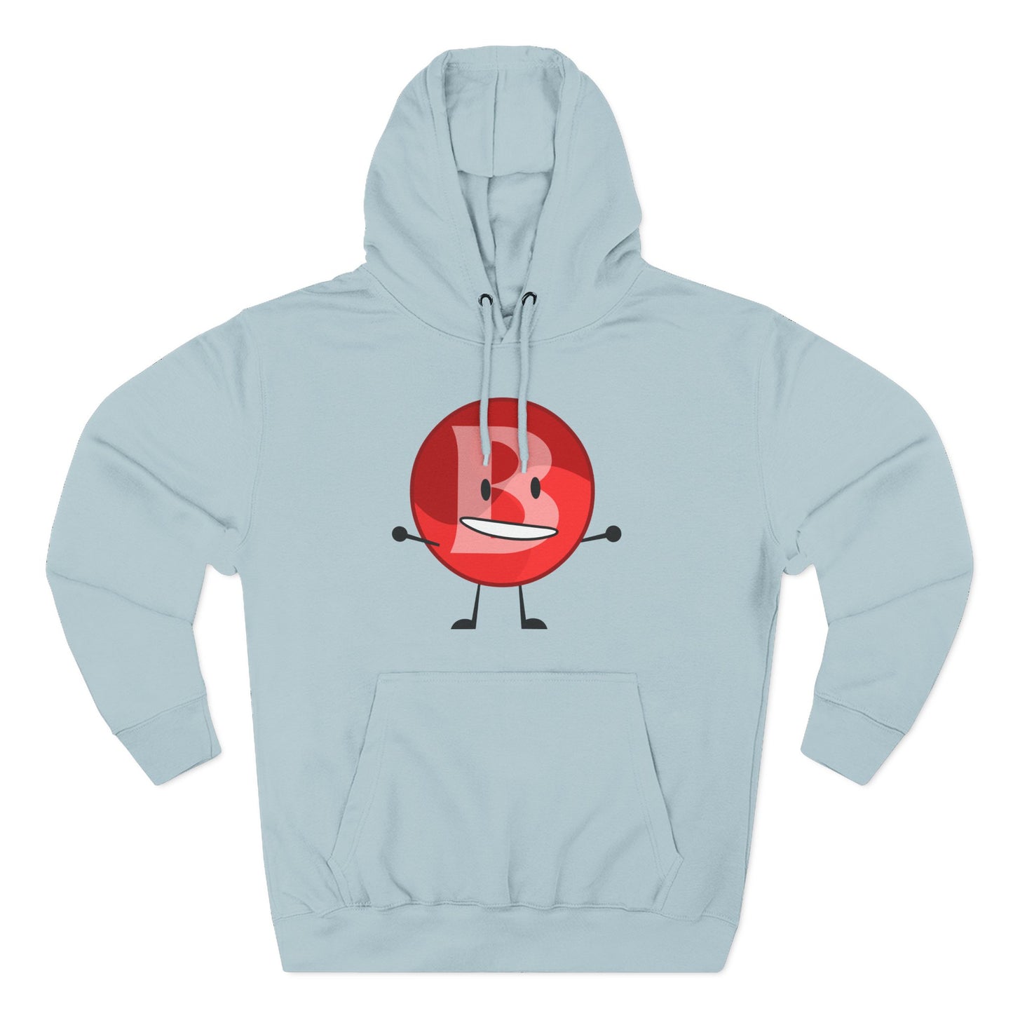 Funny Red Button Character Hoodie – "Branimator" Graphic Fleece Pullover