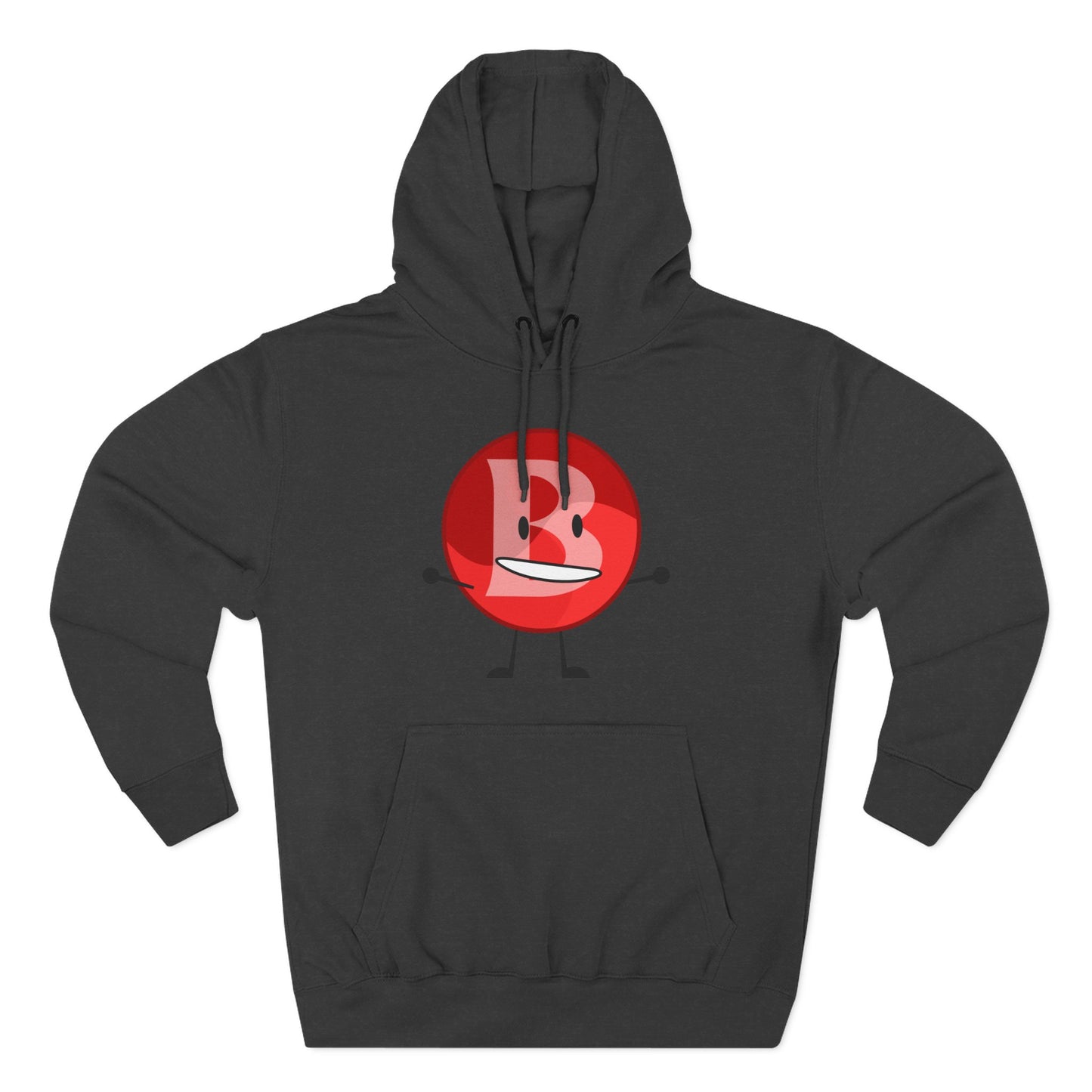 Funny Red Button Character Hoodie – "Branimator" Graphic Fleece Pullover