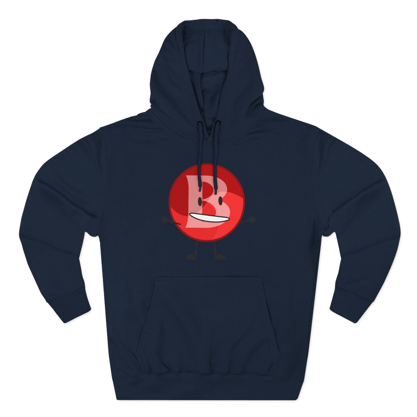 Funny Red Button Character Hoodie – "Branimator" Graphic Fleece Pullover