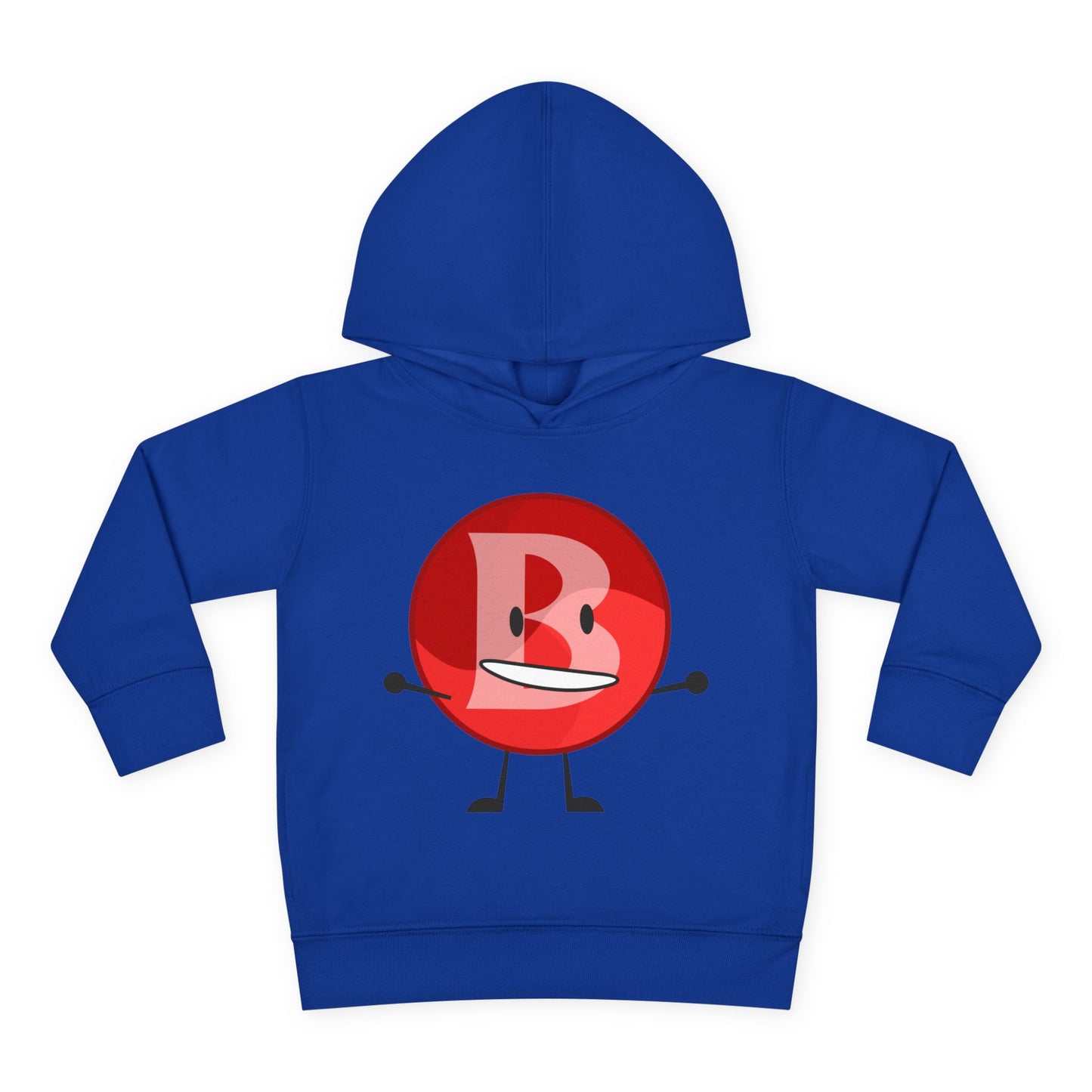 Branimator logo Toddler Hoodie with Cute Red Cartoon Face — Playful Kids Pullover