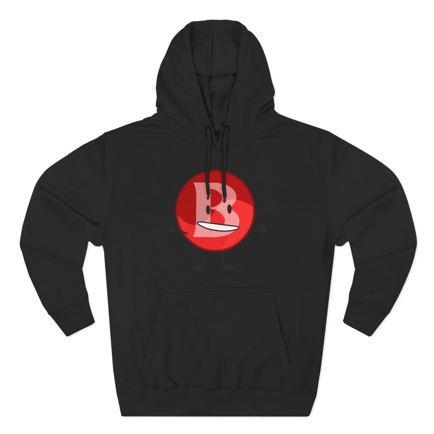 Funny Red Button Character Hoodie – "Branimator" Graphic Fleece Pullover