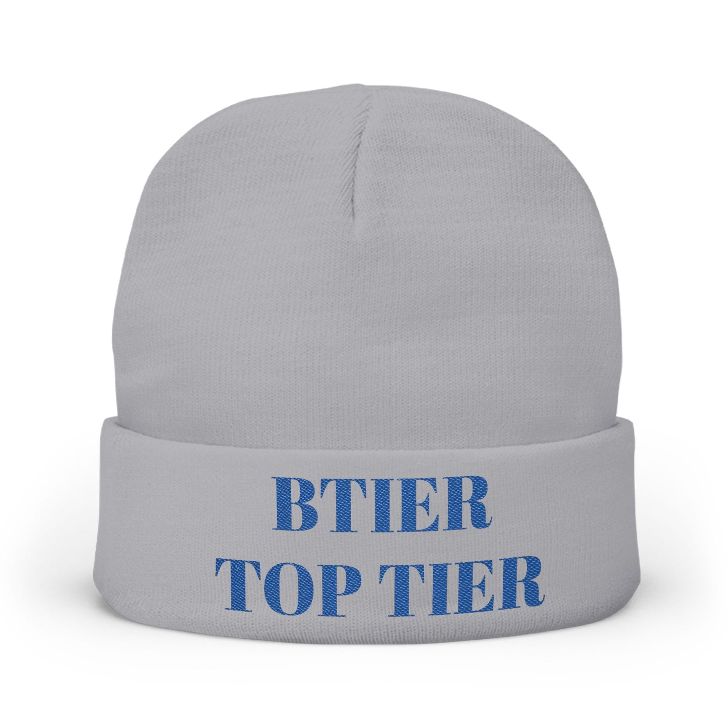 BTIER TOP TIER Embroidered Knit Beanie —Winter Hat