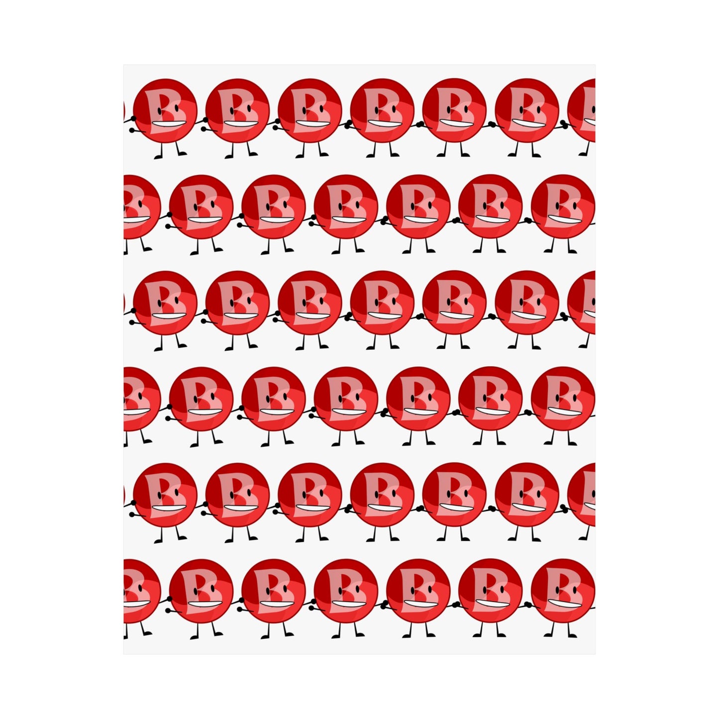 Branimator logo Pattern Matte Poster — Playful Repeating Illustration for  Rooms & Offices