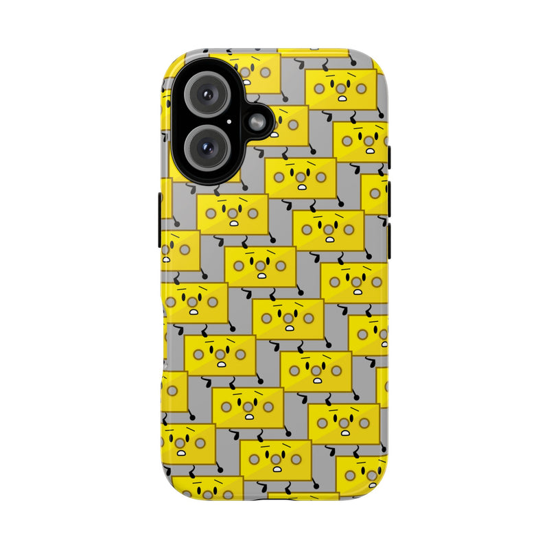 Cute Yellow Brick Pattern Phone Case — Cute Face Cartoon Protective iPhone Cover