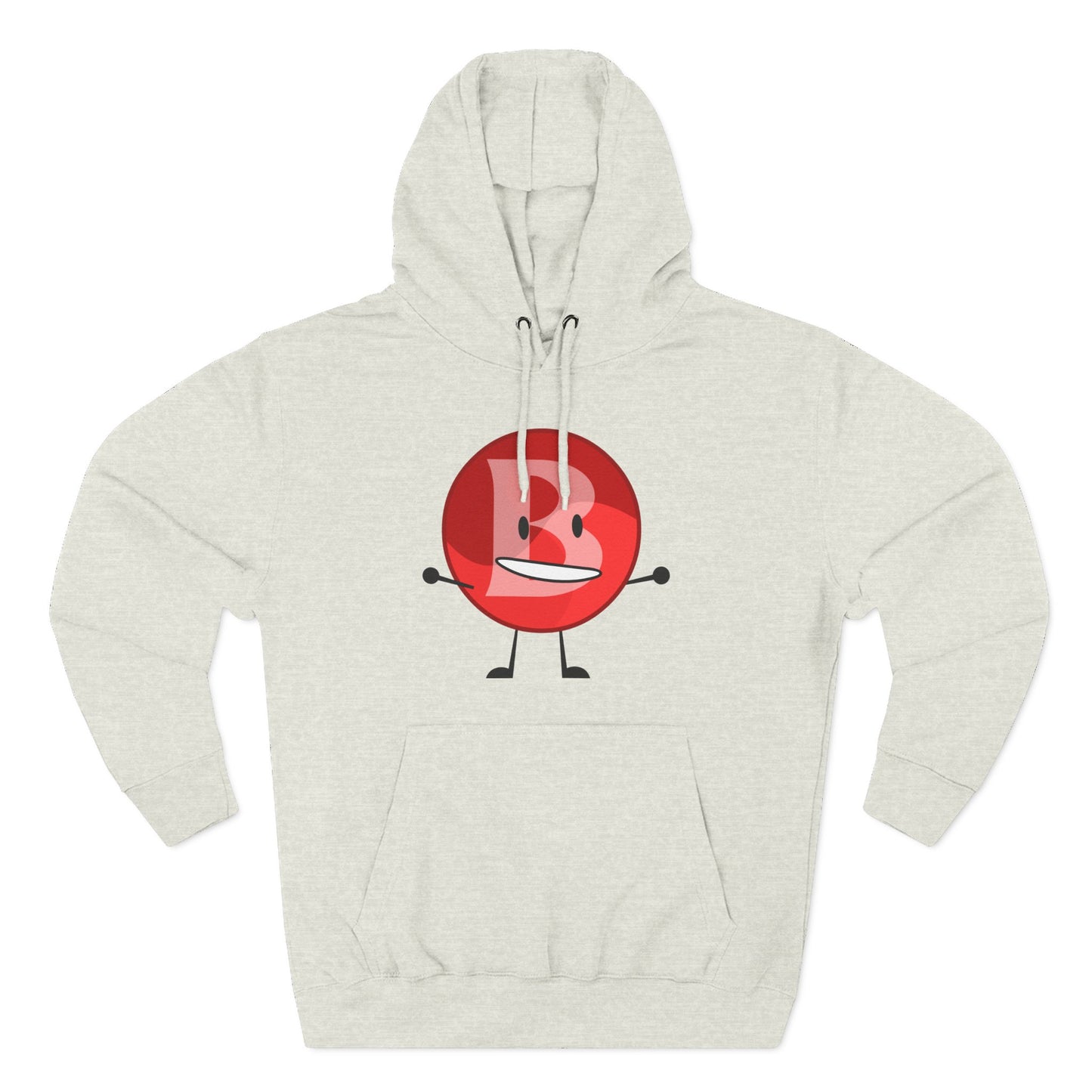 Funny Red Button Character Hoodie – "Branimator" Graphic Fleece Pullover