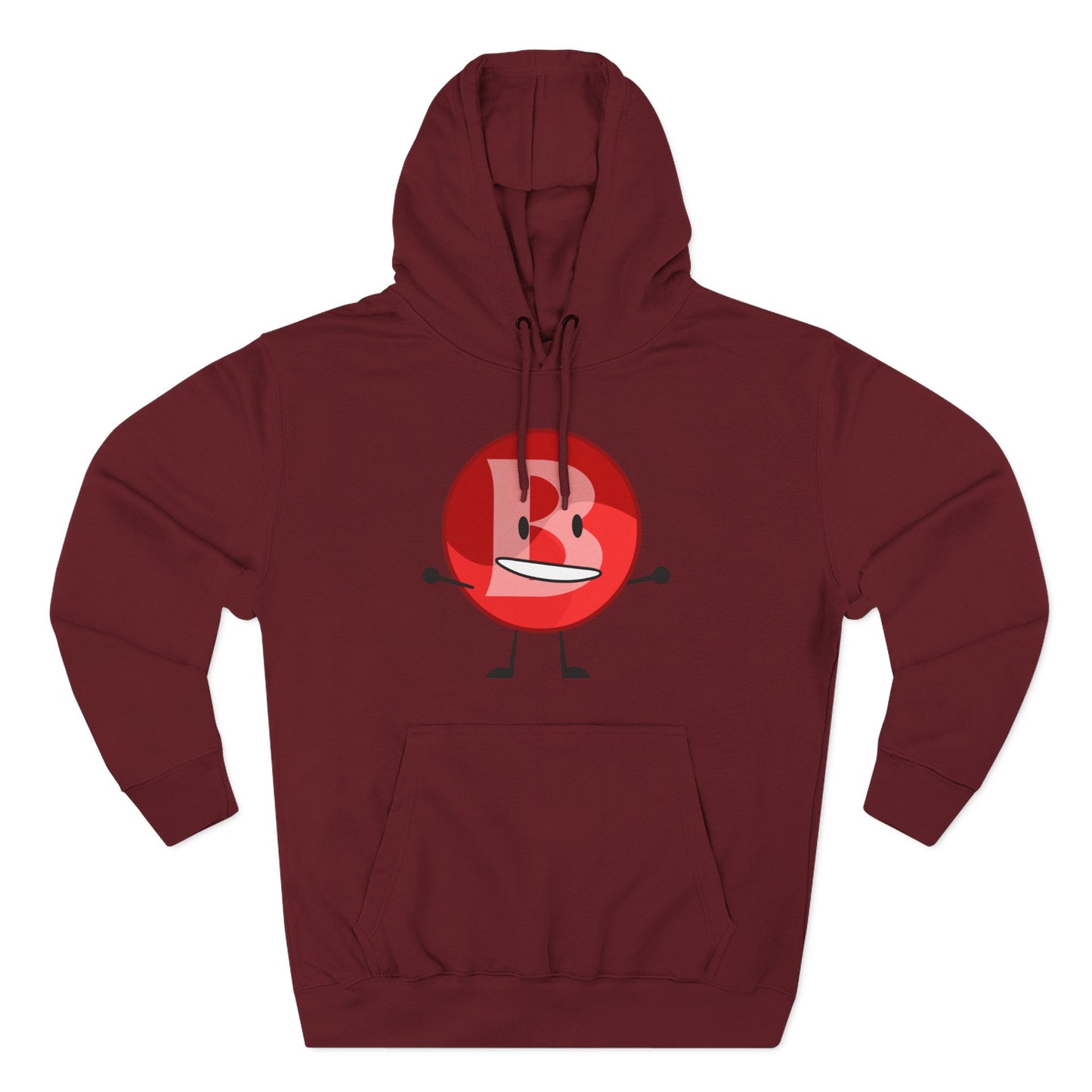 Funny Red Button Character Hoodie – "Branimator" Graphic Fleece Pullover