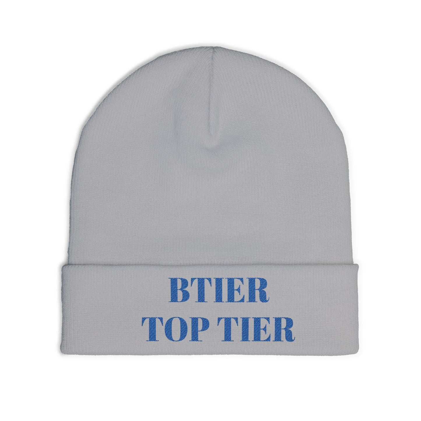 BTIER TOP TIER Embroidered Knit Beanie —Winter Hat