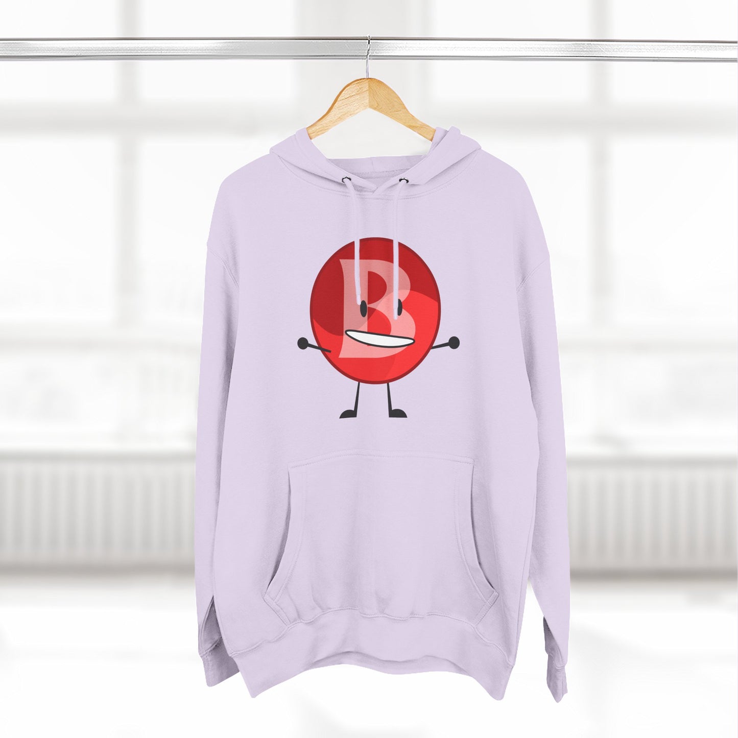 Funny Red Button Character Hoodie – "Branimator" Graphic Fleece Pullover
