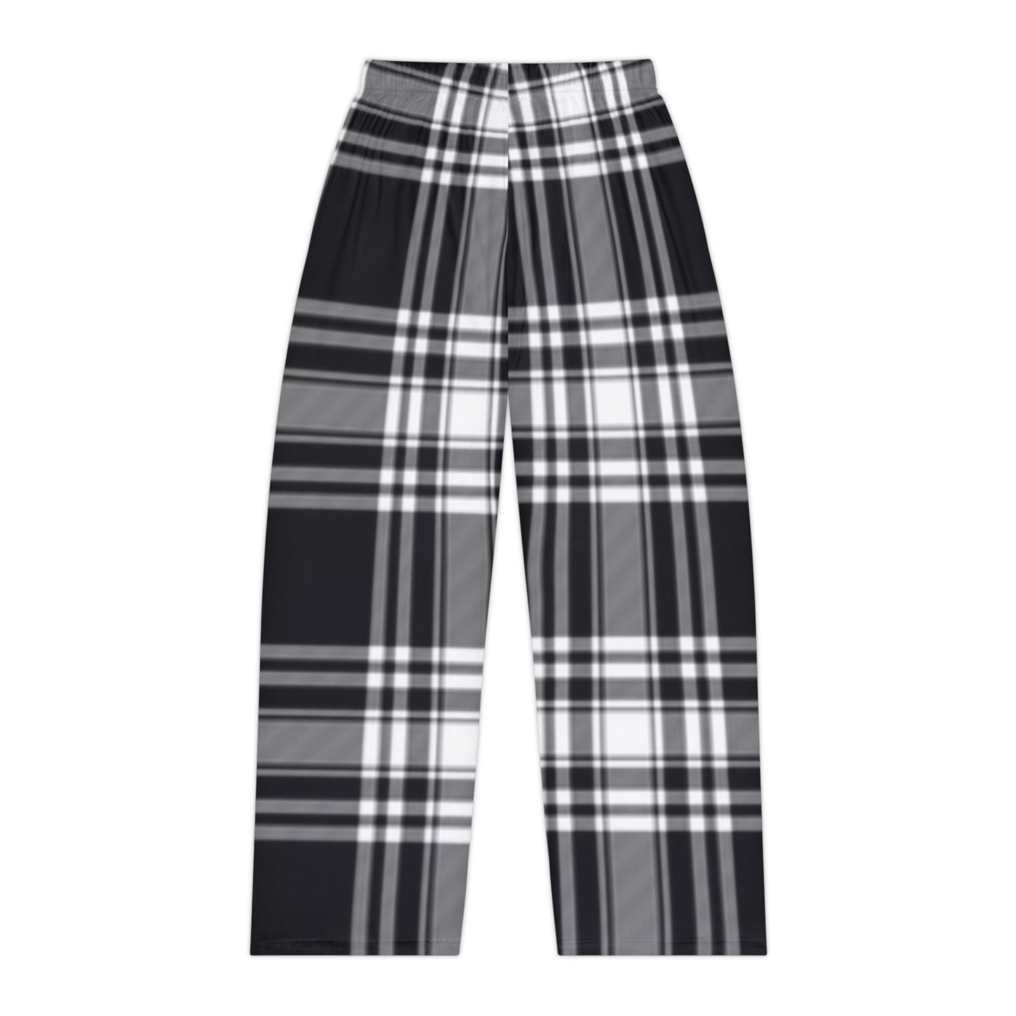 Black & White Plaid Pajama Pants — Women's Cozy Lounge Sleepwear