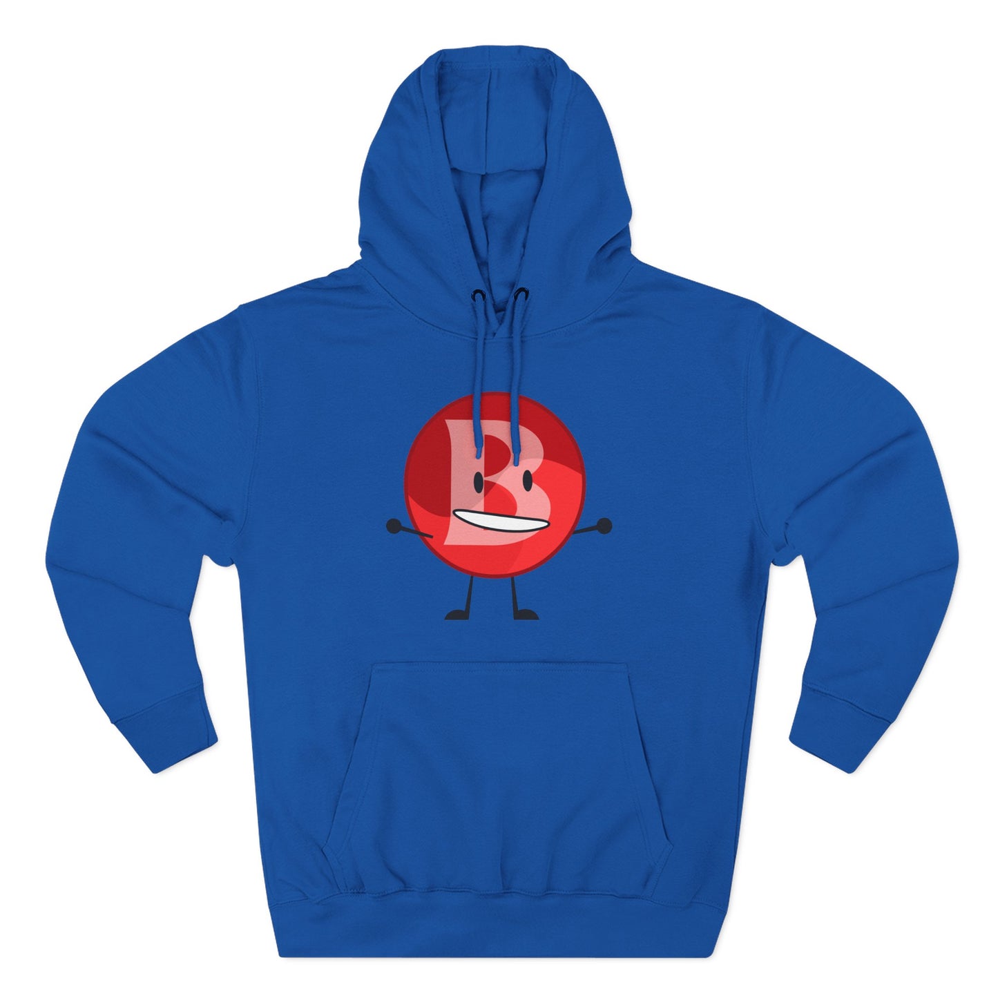 Funny Red Button Character Hoodie – "Branimator" Graphic Fleece Pullover