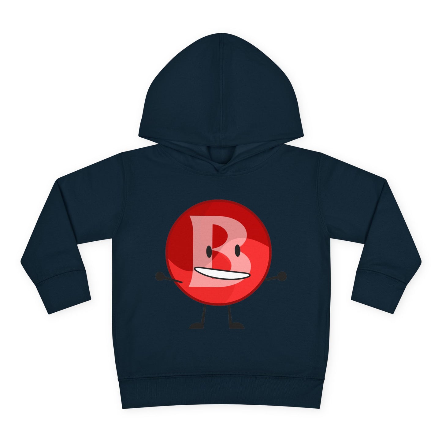 Branimator logo Toddler Hoodie with Cute Red Cartoon Face — Playful Kids Pullover