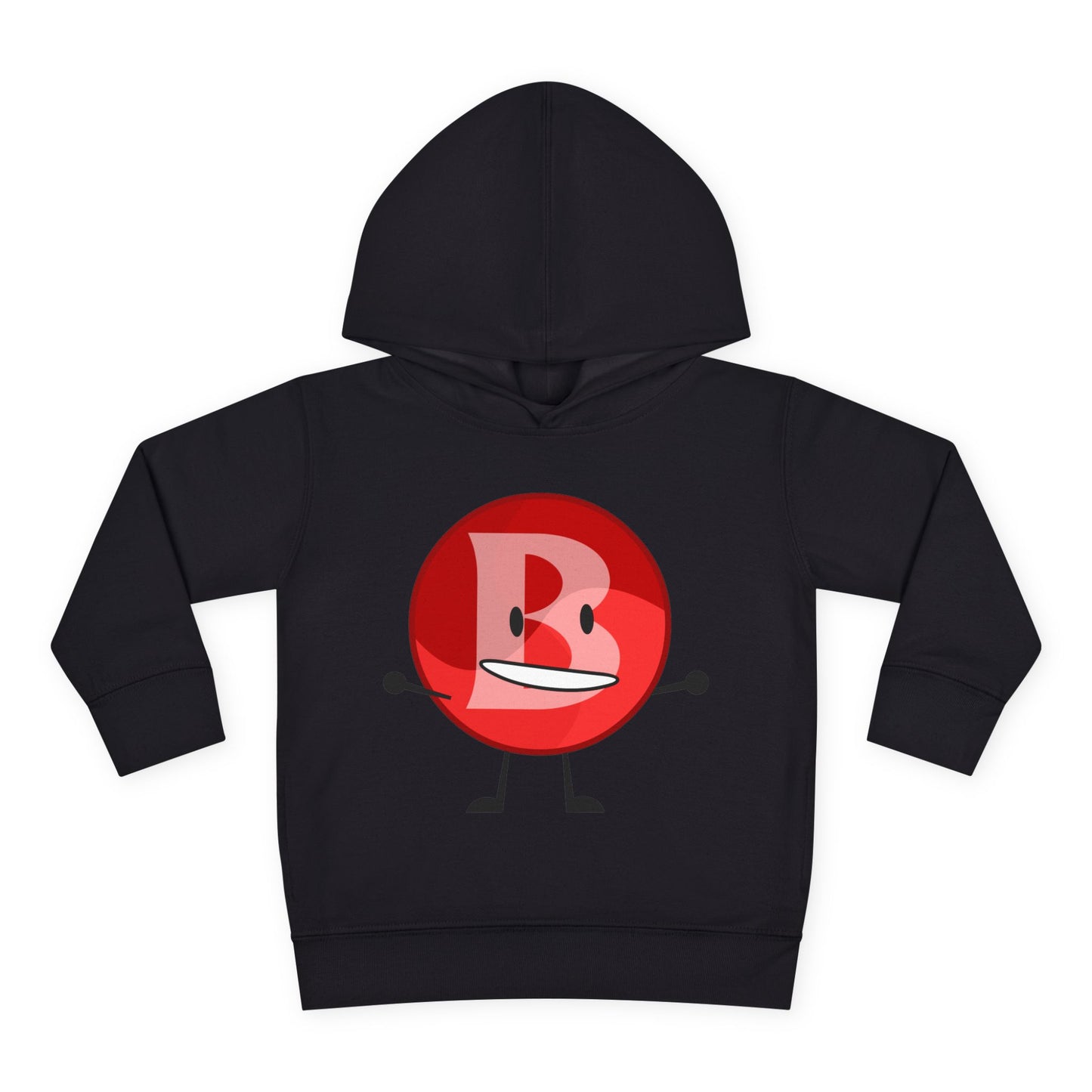 Branimator logo Toddler Hoodie with Cute Red Cartoon Face — Playful Kids Pullover