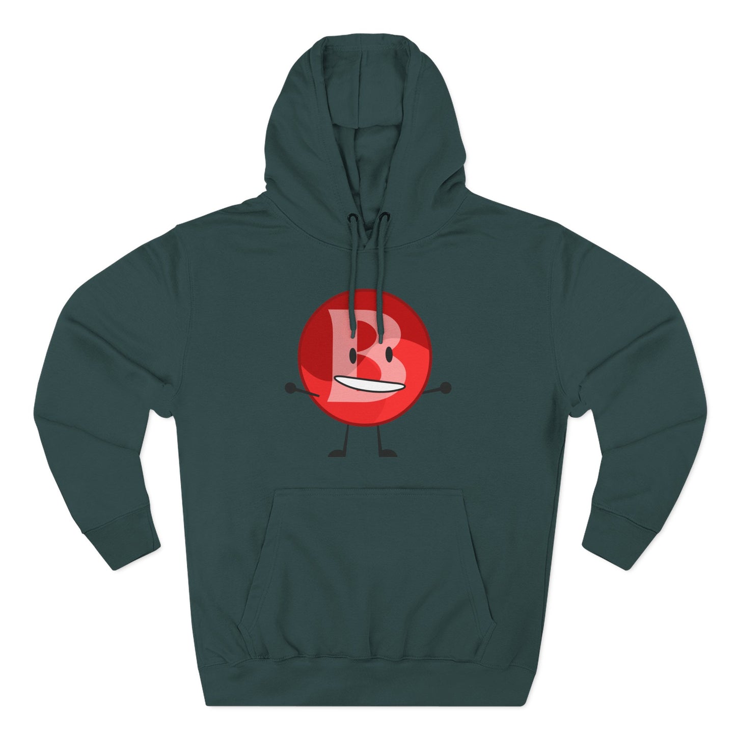 Funny Red Button Character Hoodie – "Branimator" Graphic Fleece Pullover