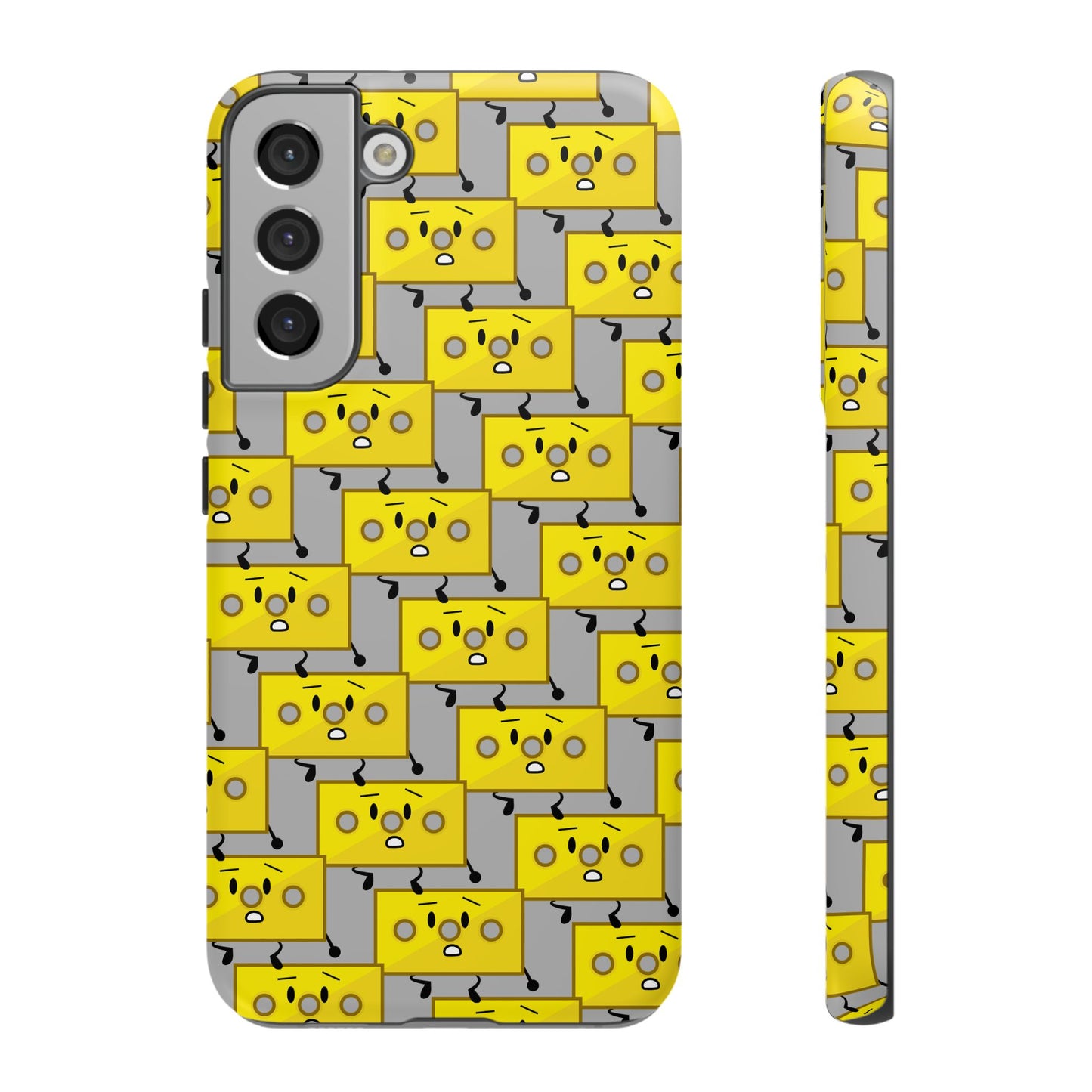 Cute Yellow Brick Pattern Phone Case — Cute Face Cartoon Protective iPhone Cover