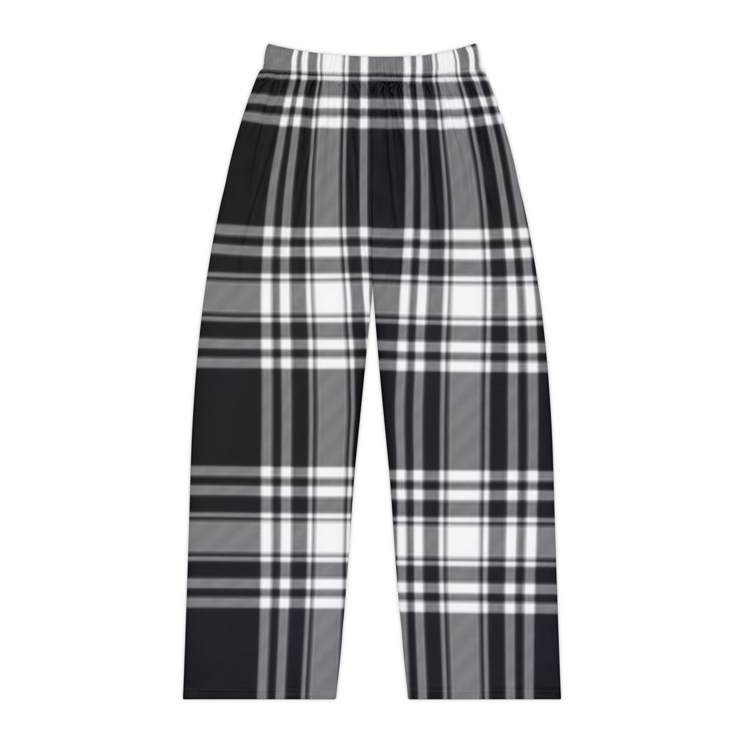 Black & White Plaid Pajama Pants — Women's Cozy Lounge Sleepwear