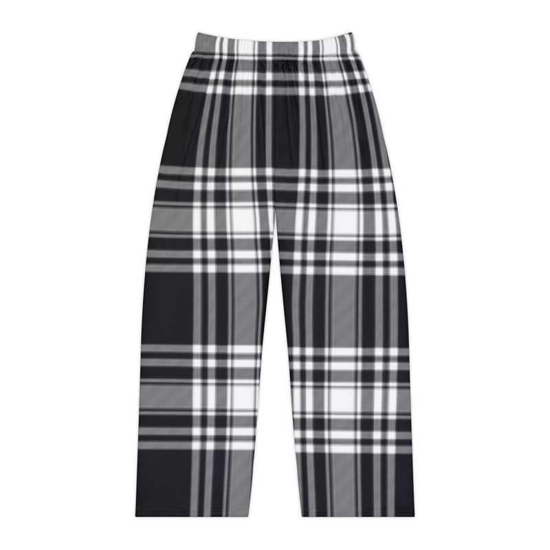 Black & White Plaid Pajama Pants — Women's Cozy Lounge Sleepwear