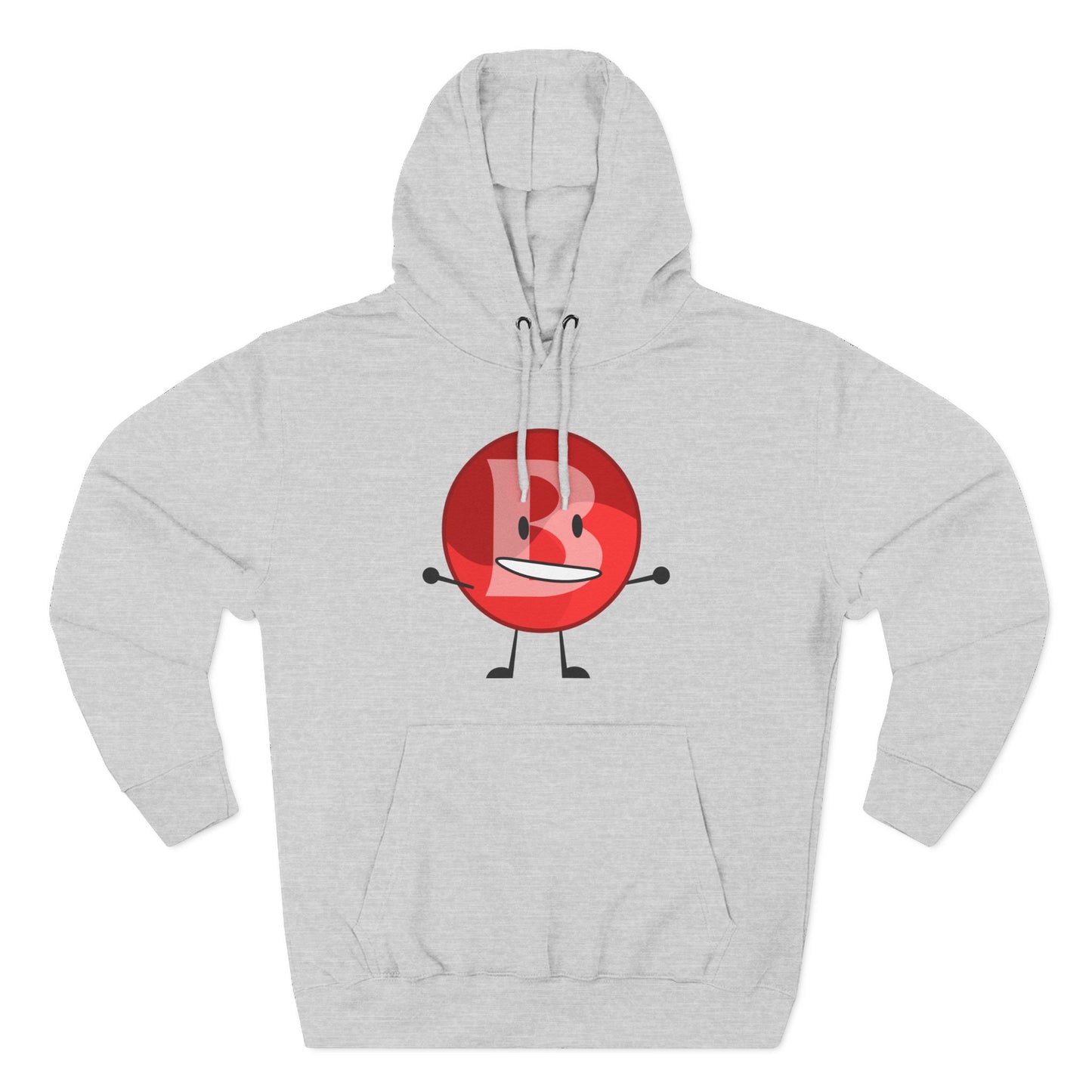 Funny Red Button Character Hoodie – "Branimator" Graphic Fleece Pullover